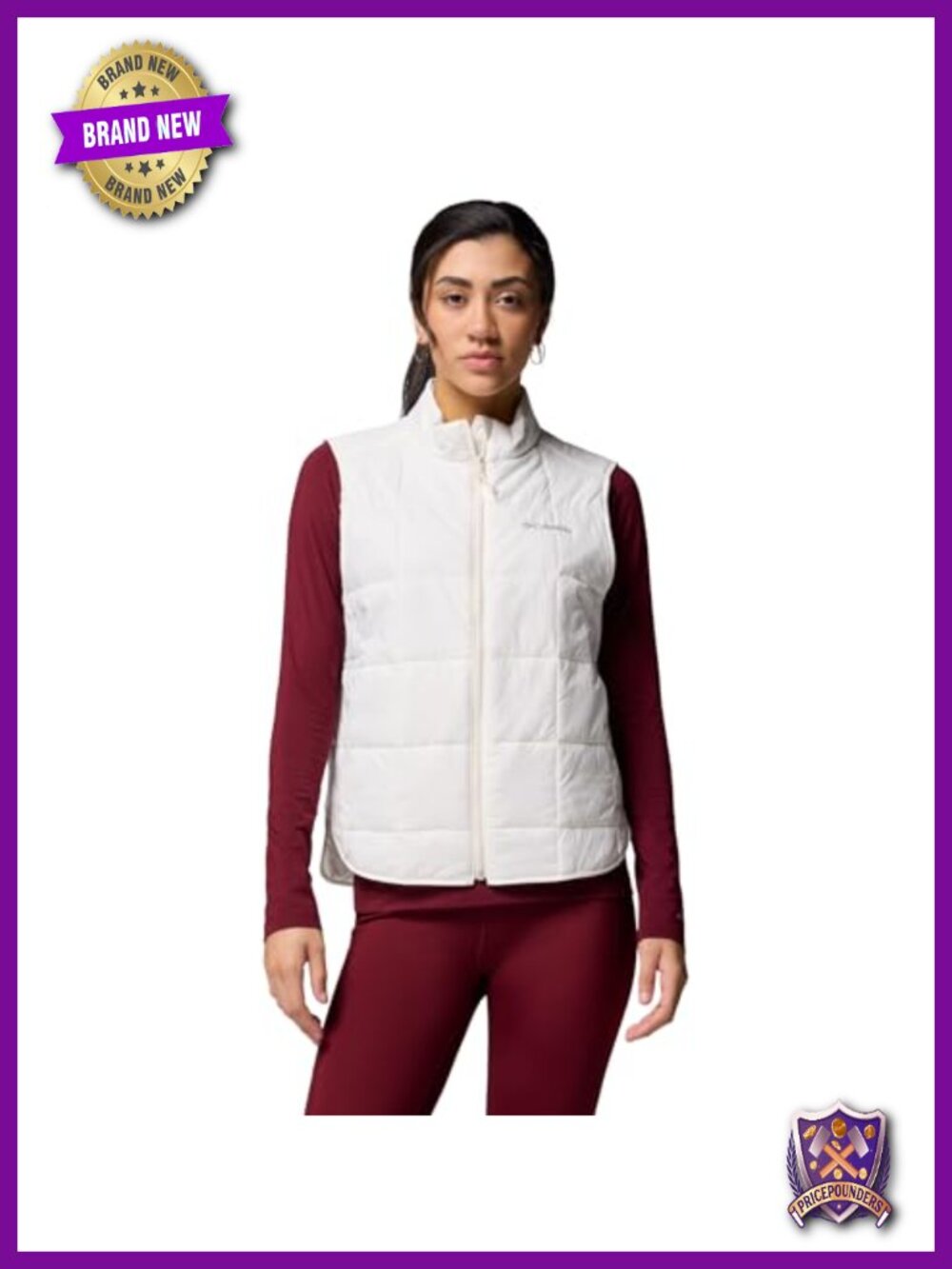 Columbia Sienna Hill Quilted Vest Omni-Shield Packable Recycled Insulation